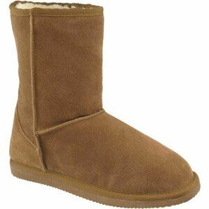 Alpine Design Maggie Short Suede faux fur lined boots Women's size 6
